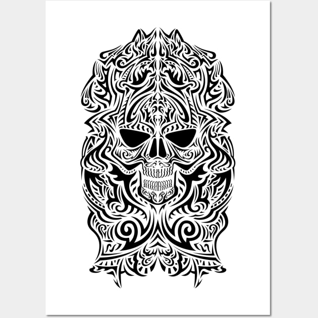 Skull tattoo Wall Art by JORDYGRAPH